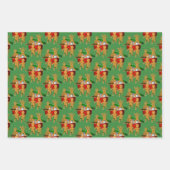 ホリデー脱出ジンジャーブレッドクッキーカワイト ラッピングペーパーシート (正面3)