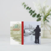 ホリデー自転車フォトカード シーズンポストカード (スタンド正面)