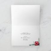 ホリデー花折り写真 シーズンカード (内部)