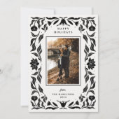 ホリデー華美ボタニカルフォトクリスマスカード シーズンカード (正面)