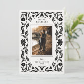 ホリデー華美ボタニカルフォトクリスマスカード シーズンカード (スタンド正面)