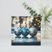 ホリデー装飾のクリスマスグリーティングカード シーズンカード (スタンド正面)