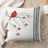 ホリデー装飾用クッション（鳥）ショウジョウコウカンチョウ クッション (ブランケット)