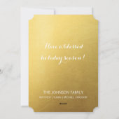 ホリデー賛美金ゴールドフォカスタムイル3写真 シーズンカード (裏面)