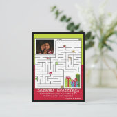 ホリデー迷路グリーティングカード シーズンポストカード (スタンド正面)