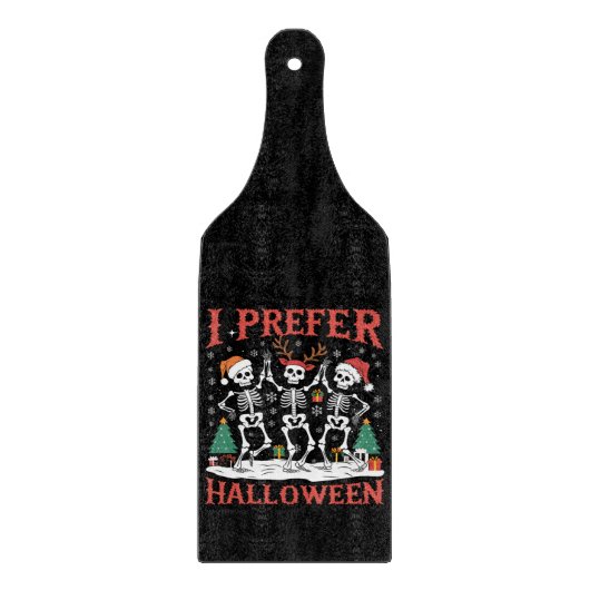 ホリデー醜いクリスマス私はハロウィンクリスマスを好む カッティングボード (正面)