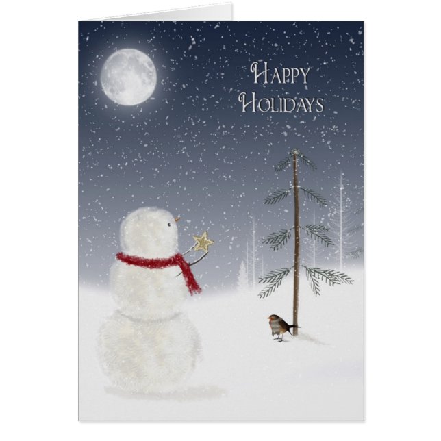 ホリデー雪だるま (正面)