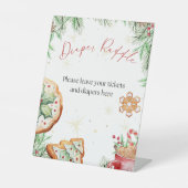 ホリデー魅力的おむつラッフル 台座サイン (正面)