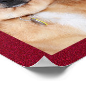 ホリデー魅力的ファミリーフォトコラージモノグラム ポスター (角)