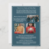 ホリデー魔法マガジンカバー – スタイルファミリーフォト シーズンカード (裏面)