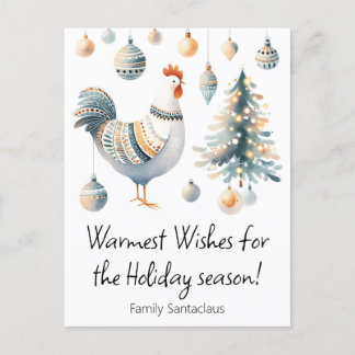 ホリデー鶏 シーズンポストカード