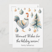 ホリデー鶏 シーズンポストカード (正面/裏面)