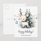 ホリデー鹿 シーズンポストカード (正面/裏面)
