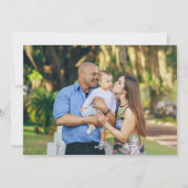 ホリデー3フォトカード |赤いベリーと金ゴールド葉 シーズンカード (裏面)