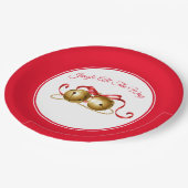 ホリデー9インチ紙プレート – ジングルベル ペーパープレート (アングル)