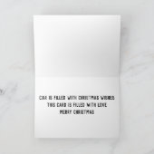 **ホリデー**の願いは「彼らの道にある」ホリデーカード シーズンカード (内部)