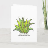 ホリデー アガベ グリーティング カード (裏面)