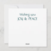 ホリデー アファメーション ピース ラブ ビーチ ギフト カード (裏面)