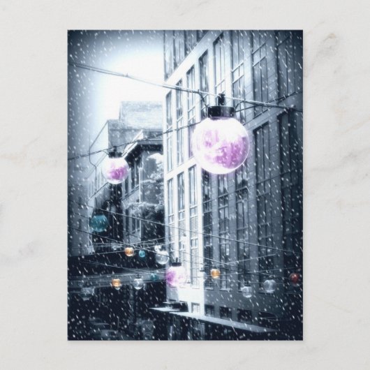 ホリデー アーバン ライツ クリスマス ポストカード (正面)