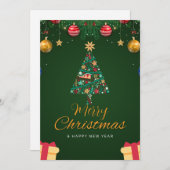 ホリデー ウィッシュ カード (正面/裏面)