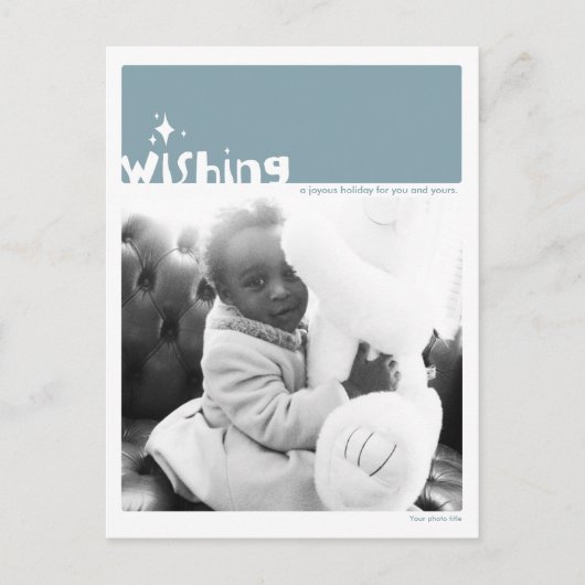 ホリデー・ウィッシング・フォト・ポストカード シーズンポストカード (正面)