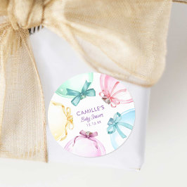 ホリデー ウィンター ガール ベビーシャワー ラウンドシール