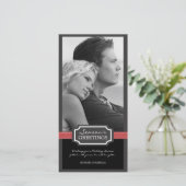 ホリデー・エレガンス シーズンズ・グリーティング 赤いリボン シーズンカード (スタンド正面)