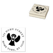 ホリデー エンジェル サークル 返送先住所 ラバースタンプ (押印)