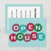 ホリデー オープン ハウス カスタム招待状 招待状 (正面/裏面)