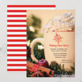 ホリデー オープン ハウス クリスマス ご招待 招待状 (正面/裏面)