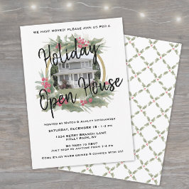 ホリデー・オープン・ハウス | クリスマス・ハウスウォーミング・パーティー 招待状