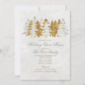 ホリデー オープン ハウス ツリー スノーフレーク インビテーション (正面)