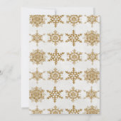 ホリデー オープン ハウス ツリー スノーフレーク インビテーション (裏面)