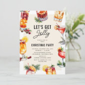 ホリデー・カクテル・クリスマス・パーティー 招待状 (スタンド正面)