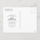 ホリデー・カクテル クリスマス・パーティー Save The Date シーズンポストカード (裏面)