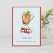 ホリデー・カクテル・ジン＆ミンゲル・パーティー 招待状 (スタンド正面)