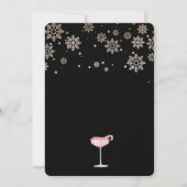 ホリデー カクテル フェスティブ ドリンク かわいい 招待状 (裏面)