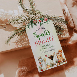 ホリデー カクテル フェスティブ ドリンク クリスマス パーティー ギフトタグ