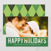 ホリデー カットアウト | ホリデー フォト カード (正面/裏面)