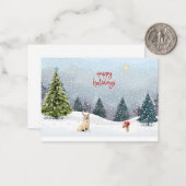 ホリデー カード (正面/裏面インサイチュ)