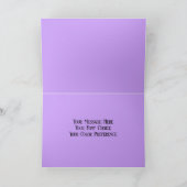 ホリデー カード イルカフープ 紫 ゴールド (内部)