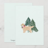 ホリデー カード ゴールデン レトリーバー (正面/裏面)