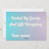 ホリデー カード 楽しい (裏面)