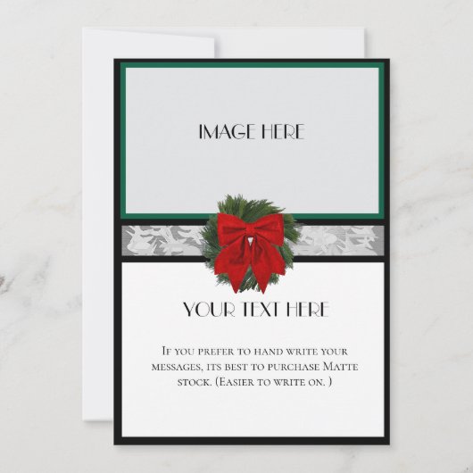 ホリデー カード 5x7 (裏面)