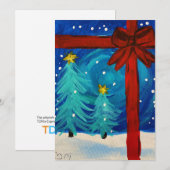 ホリデー ギフト シーズンカード (正面/裏面)