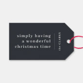 ホリデー ギフト タグ | ワンダフル クリスマス タイム タグ (正面(横))