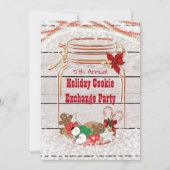 ホリデー・クッキー交換用メイソンジャー招待状 招待状 (正面)