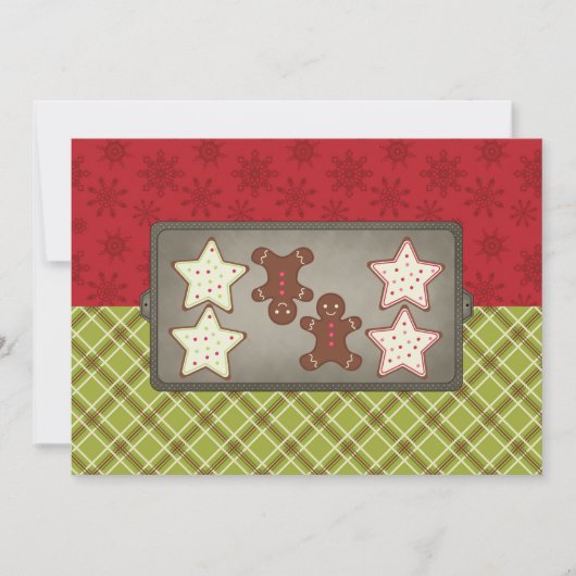 ホリデー・クッキー・ベーキング・パーティーの招待状 招待状 (正面)