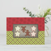 ホリデー・クッキー・ベーキング・パーティーの招待状 招待状 (スタンド正面)