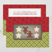 ホリデー・クッキー・ベーキング・パーティーの招待状 招待状 (正面/裏面)